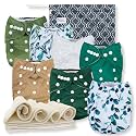 Nora's Nursery Cloth Diapers | 7 Pack | Waterproof,Reusable and Washable