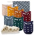 Nora's Nursery Cloth Diapers | 7 Pack | Waterproof,Reusable and Washable