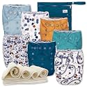 Nora's Nursery Cloth Diapers | 7 Pack | Waterproof,Reusable and Washable