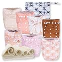 Nora's Nursery Cloth Diapers | 7 Pack | Waterproof,Reusable and Washable