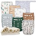 Nora's Nursery Cloth Diapers | 7 Pack | Waterproof,Reusable and Washable