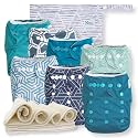 Nora's Nursery Cloth Diapers | 7 Pack | Waterproof,Reusable and Washable