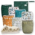 Nora's Nursery Cloth Diapers | 7 Pack | Waterproof,Reusable and Washable