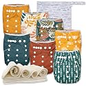 Nora's Nursery Cloth Diapers | 7 Pack | Waterproof,Reusable and Washable