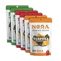 Nora Crispy Seaweed Snacks, Low-Sugar, Taster's Variety Pack, Vegan, 6-Pack