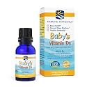 Nordic Naturals Baby'S Vitamin D3 | Cholecalciferol Vit D3 Supplement | Vit D Drop For Infants Supports Healthy Bone, Normal Sleep &amp; Healthy Immunity | Vitamin D3 Syrup For Kids 0.37 Fl Oz (11 ml)