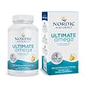 Nordic Naturals Ultimate Omega 3 Fish Oil Softgels | 1280 Mg of Omega 3, EPA &amp; DHA Supplement For Men &amp; Women | High-Potency Fish Oil Supplement | Lemon Flavour 120 Softgels