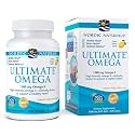 Nordic Naturals Ultimate Omega 3 fish oil softgels| | 1280 mg Omega 3 Fatty acids | High-Potency Fish Oil Omega 3 Supplement for Men and Women with EPA & DHA | | Fish oil Lemon Flavour 60 Soft Gels