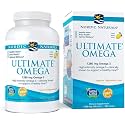 Nordic Naturals Ultimate Omega 3 Fish Oil Softgels | 1280 Mg EPA &amp; DHA Supplement For Men &amp; Women | High-Potency Supplement | Lemon Flavour 180 Softgels