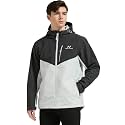 NORDIC OUTLAND Mens Lightweight Hooded Waterproof Rain Jacket Breathable Raincoat Shell for Outdoor Mountain Hiking
