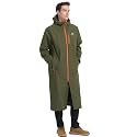NORDIC OUTLAND Rain Jacket Men,Waterproof Breathable Long Raincoat with Hood Mesh Lining,Windbreaker for outdoor activities