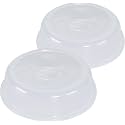 Nordic Ware BPA-free and Melamine Free Plastic Splatter Microwave Cover, 10-Inch (Set of 2), Clear (Pack of 6)