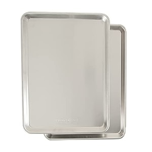 nordic ware natural aluminum commercial baker39s half sheet 2 pack silver