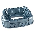 Nordic Ware Stadium Cake Pan, 9-Cup, Metallic Blue
