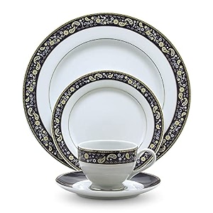noritake japan - porcelain serving bowl 1 pc - luxury dining and kitchen set - hearth collection golden chintz golden spare serving bowl
