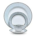 Noritake Japan - Porcelain Serving Bowl 1 pc - Luxury Dining and Kitchen Set - Hearth Collection Monarch Platinum Golden Spare Small Serving Bowl