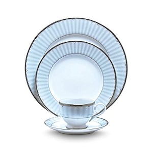 noritake japan - porcelain serving bowl 1 pc - luxury dining and kitchen set - hearth collection monarch platinum golden spare small serving bowl