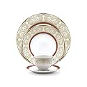 Noritake Japan - Porcelain Serving Bowl 1 pc - Luxury Dining and Kitchen Set - Hearth Collection Queen's Fountain Golden Spare Small Serving Bowl 250 ml