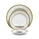 Noritake Japan - Porcelain Serving Bowl 1 pc - Luxury Dining and Kitchen Set - Hearth Collection Golden Chintz Golden Spare Serving Bowl