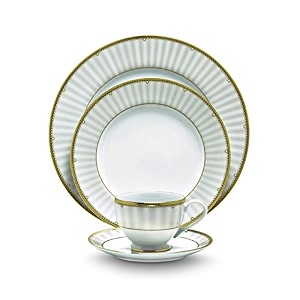 noritake japan - porcelain serving bowl 1 pc - luxury dining and kitchen set - hearth collection monarch gold golden spare small serving bowl