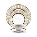 Noritake Japan - Porcelain Serving Bowl 1 pc - Luxury Dining and Kitchen Set - Hearth Collection Queen's Fountain Golden Spare Small Serving Bowl 250 ml