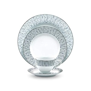 noritake japan - porcelain serving bowl 1 pc - luxury dining and kitchen set - hearth collection ville de platine golden spare small serving bowl