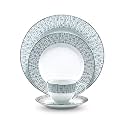 Noritake Japan - Porcelain Serving Bowl 1 pc - Luxury Dining and Kitchen Set - Hearth Collection Ville De Platine Golden Spare Small Serving Bowl