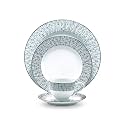Noritake Japan - Porcelain Serving Bowl 1 pc - Luxury Dining and Kitchen Set - Hearth Collection Ville De Platine Golden Spare Serving Bowl