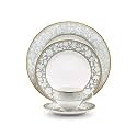 Noritake Japan - Porcelain Serving Bowl 1 pc - Luxury Dining and Kitchen Set - Hearth Collection Peach Valley Golden Spare Serving Bowl 300 ml