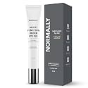 Normally Under Eye Gel for Dark Circles, Puffiness, Wrinkles and Fine Lines | With Caffeine, Ceramides, Vitamin C+E Brightening Under Eye Cream | Boosts Hydration around eye | All Skin Types | Women and Men | 20ml