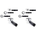 Normcore 54mm Bottomless Portafilter, Naked Portafilter Fits Breville Sage Barista Express Machines, 18g Filter Basket Included (Pack of 2)