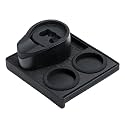Normcore Espresso Tamping Station, 51mm 54mm Compact Tamping Station, Barista Corner Tamping Mat With Portafilter Stand, Coffee Tamper Holder Pad, Black