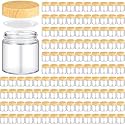 Norme 120 Pcs 4oz Glass Jars with Lids