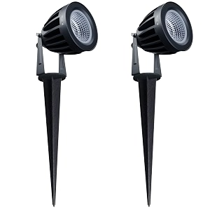 nortek hydra 12w led garden light adjustable waterproof outdoor garden lights led spot light and spike light for garden decor aluminum die cast body rustproof led light cool white 1