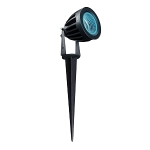 nortek hydra 12w led garden light adjustable waterproof outdoor garden lights led spot light and spike light for garden decor aluminum die cast body rustproof led light icy blue 2