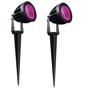 nortek hydra 12w led garden light adjustable waterproof outdoor garden lights led spot light and spike light for garden decor aluminum die cast body rustproof led light pink 1