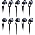 Nortek Hydra 5W Cool White LED Garden Lights | Adjustable Spike Lights for Garden Decor | Rustproof Aluminum Die-Cast Body | IP65 Rated LED Garden Lights for Pathways, Terraces, and Walls Pack of 10