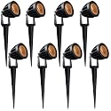 Nortek Hydra 5W Amber LED Garden Lights | Adjustable Spike Lights for Garden Decor | Rustproof Aluminum Die-Cast Body | IP65 Rated LED Garden Lights for Pathways, Terraces, and Walls Pack of 1
