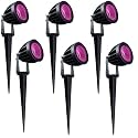 Nortek Hydra 5W Pink LED Garden Lights | Adjustable Spike Lights for Garden Decor | Rustproof Aluminum Die-Cast Body | IP65 Rated LED Garden Lights for Pathways, Terraces, and Walls Pack of 6