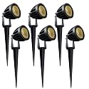 Nortek Hydra 5W Amber LED Garden Lights | Adjustable Spike Lights for Garden Decor | Rustproof Aluminum Die-Cast Body | IP65 Rated LED Garden Lights for Pathways, Terraces, and Walls Pack of 1