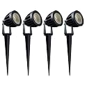 Nortek Hydra 5W Natural White LED Garden Lights | Adjustable Spike Lights for Garden Decor | Rustproof Aluminum Die-Cast Body | IP65 Rated LED Garden Lights for Pathways, Terraces, and Walls Pack of 2