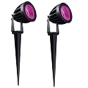 Nortek Hydra 5W Pink LED Garden Lights | Adjustable Spike Lights for Garden Decor | Rustproof Aluminum Die-Cast Body | IP65 Rated LED Garden Lights for Pathways, Terraces, and Walls Pack of 2
