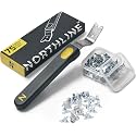 NORTHLINE Glazier Point Driver 2-Pack with 150 Glazier Points – Magnetic Head Framing Tool for Picture Frame Hardware & Window Glazing