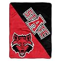 Northwest The Company NCAA Arkansas State Red Wolves Micro Raschel Throw Blanket, 46" x 60", Halftone
