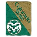 Northwest The Company NCAA Colorado State Rams Micro Raschel Throw Blanket, 46" x 60", Halftone