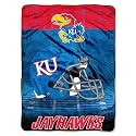 Northwest The Company NCAA Kansas Jayhawks Micro Raschel Throw Blanket, 60" x 80", Overtime