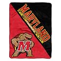 Northwest The Company NCAA Maryland Terrapins Micro Raschel Throw Blanket, 46" x 60", Halftone