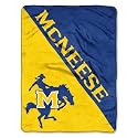 Northwest The Company NCAA McNeese State Cowboys Micro Raschel Throw Blanket, 46" x 60", Halftone