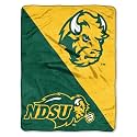 The Northwest Company NCAA North Dakota State Bison Micro Raschel Throw Blanket, 46" x 60", Halftone