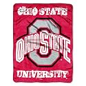 Northwest The Company NCAA Ohio State Buckeyes Micro Raschel Throw Blanket, 46" x 60", Grunge